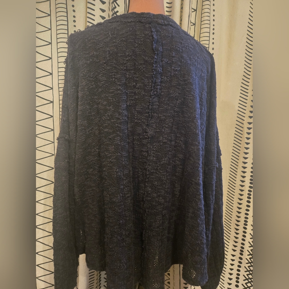StitchDrop Distressed Black Knit Sweater - Picture 12 of 12